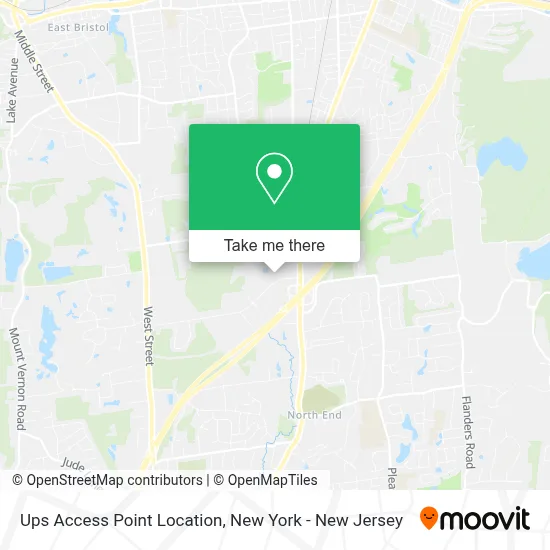 Ups Access Point Location map