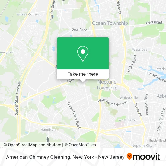 American Chimney Cleaning map