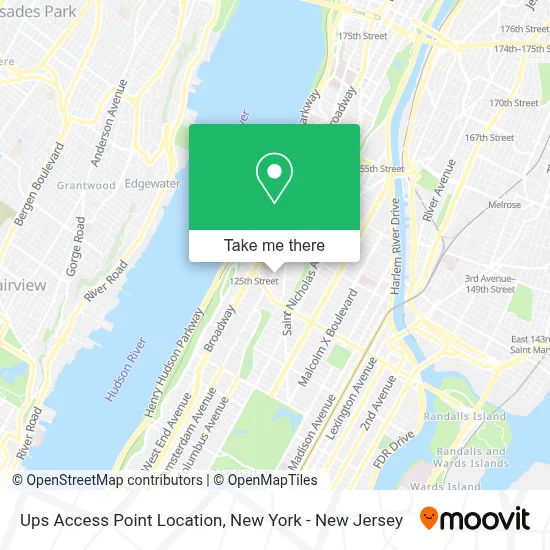 Ups Access Point Location map