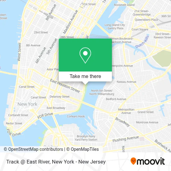 Track @ East River map
