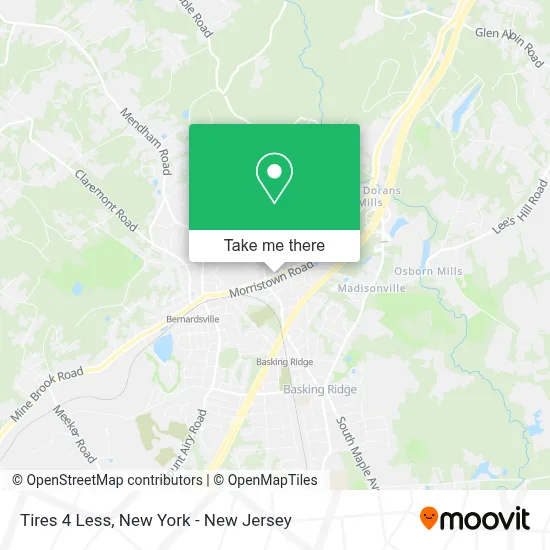 Tires 4 Less map