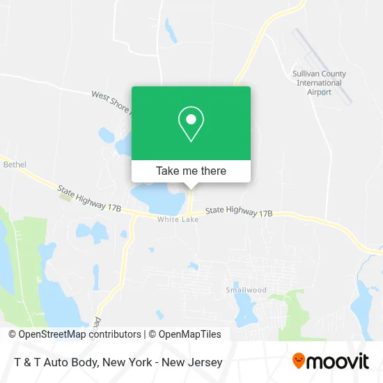 T & T Auto Body map