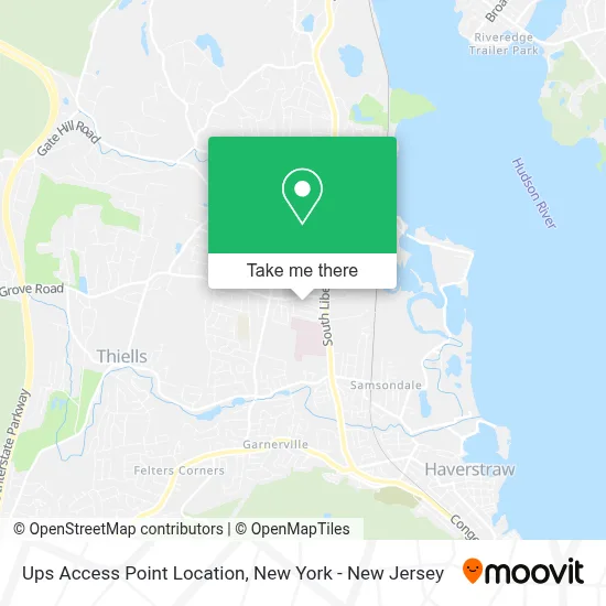 Ups Access Point Location map