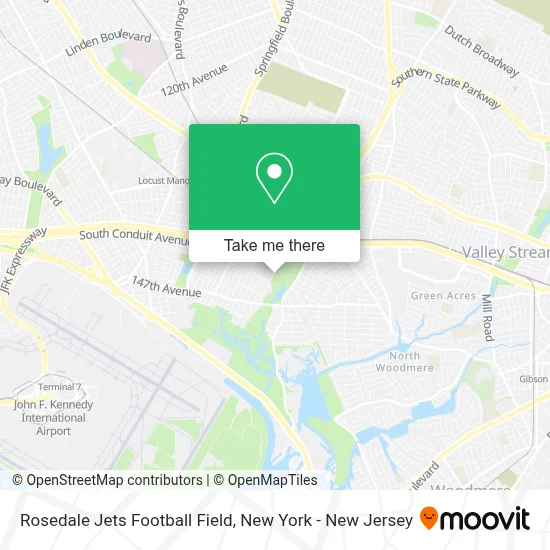 Rosedale Jets Football Field map