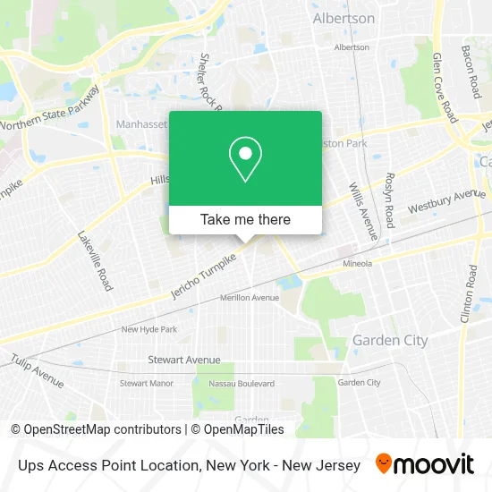 Ups Access Point Location map