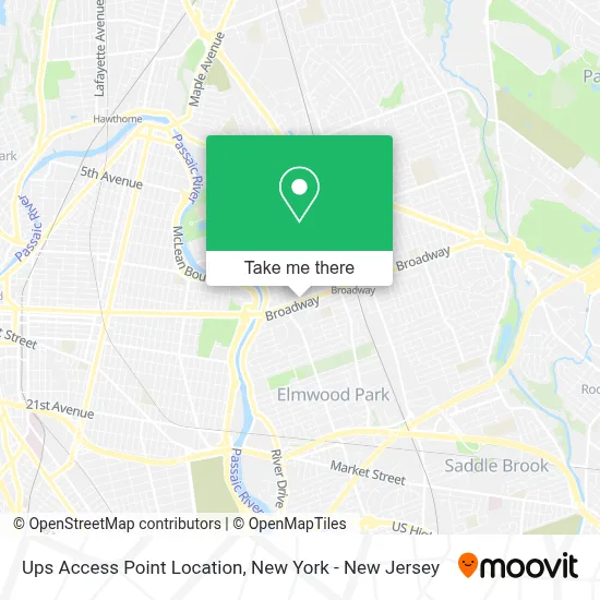 Ups Access Point Location map
