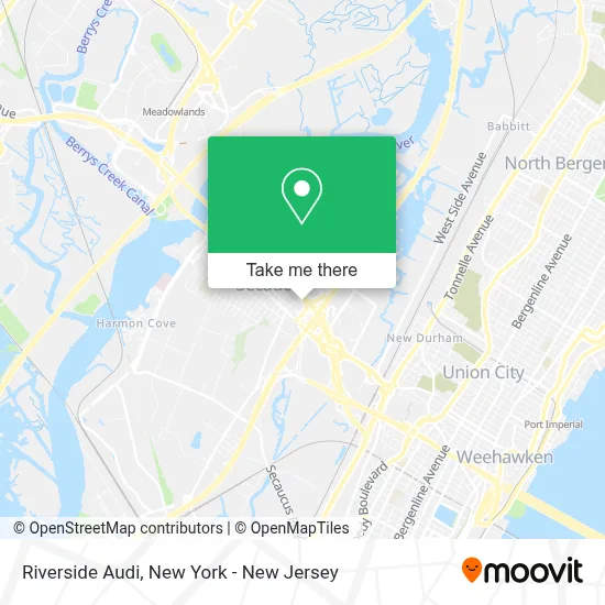 Riverside Audi map