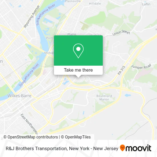R&J Brothers Transportation map