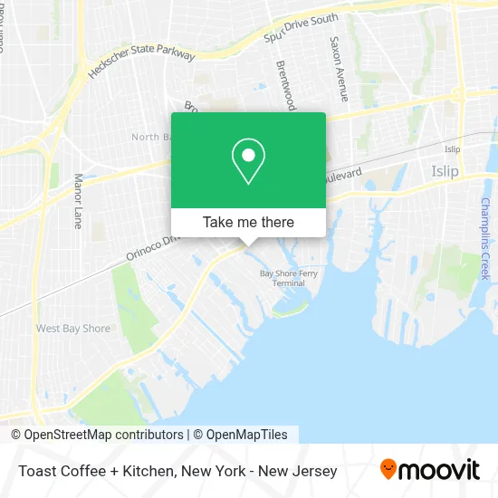 Toast Coffee + Kitchen map