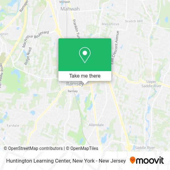 Huntington Learning Center map