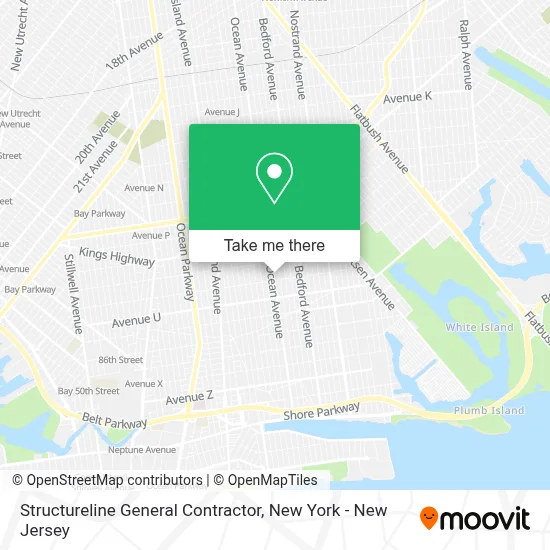 Structureline General Contractor map