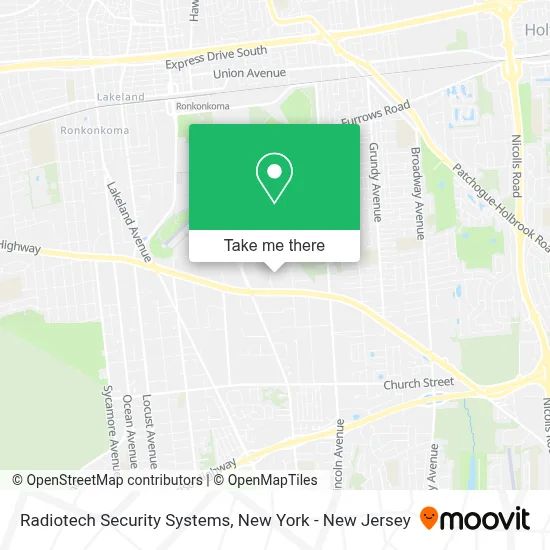 Radiotech Security Systems map