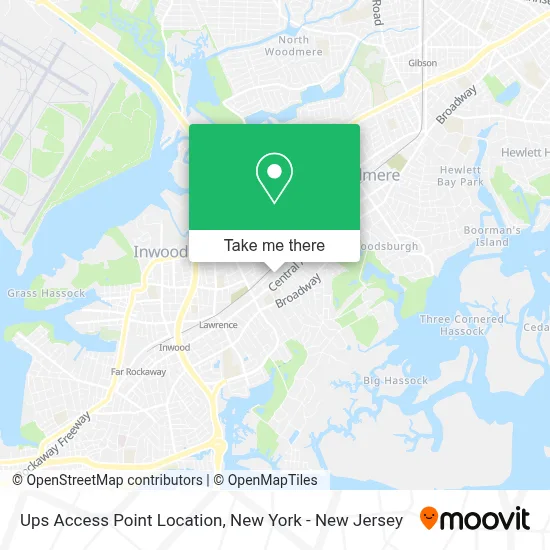 Ups Access Point Location map