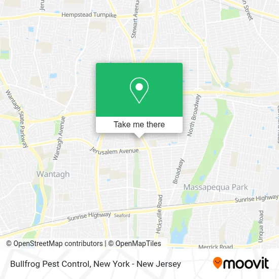 Bullfrog Pest Control map