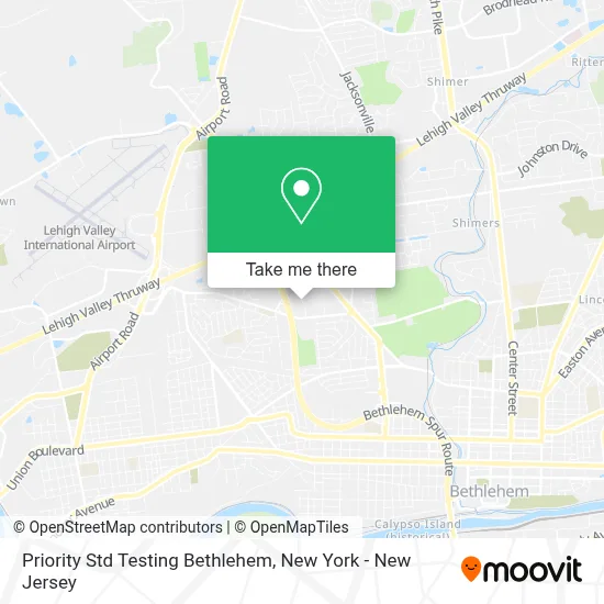 Priority Std Testing Bethlehem map