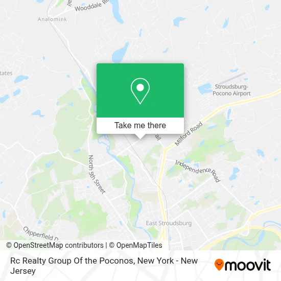 Rc Realty Group Of the Poconos map