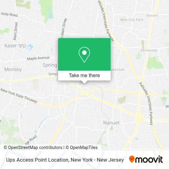 Ups Access Point Location map