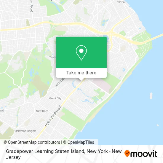 Gradepower Learning Staten Island map