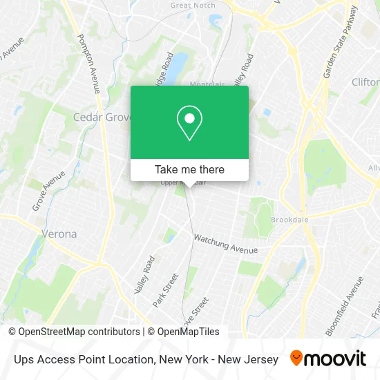 Ups Access Point Location map