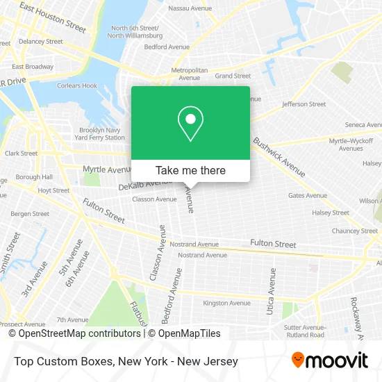 Top Custom Boxes map