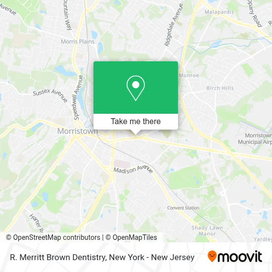 R. Merritt Brown Dentistry map