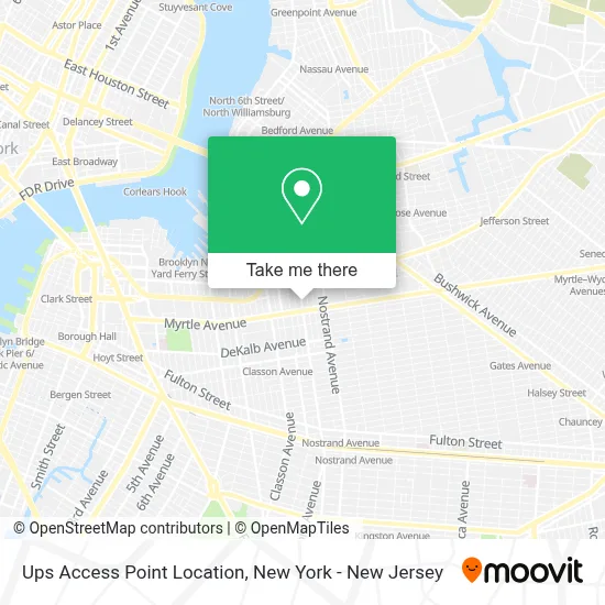 Ups Access Point Location map