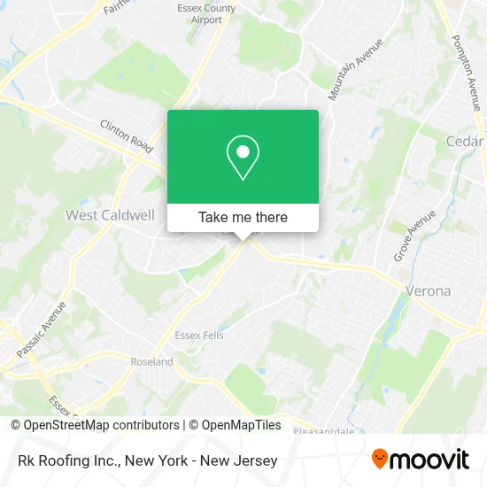 Rk Roofing Inc. map