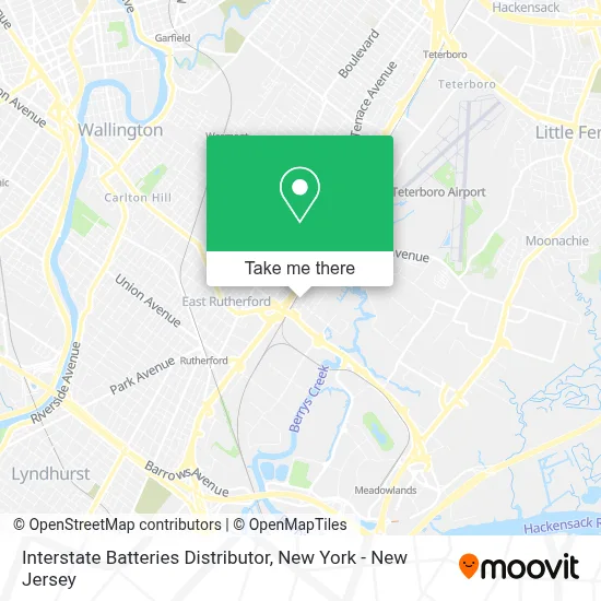 Interstate Batteries Distributor map