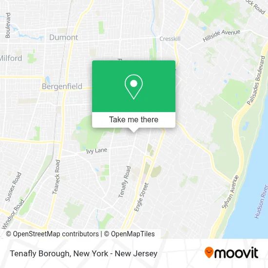 Tenafly Borough map