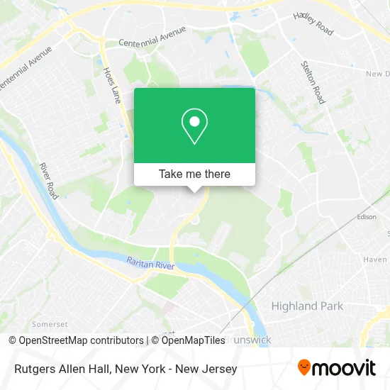 Rutgers Allen Hall map