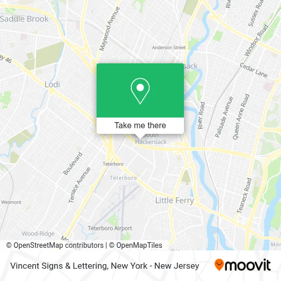 Vincent Signs & Lettering map