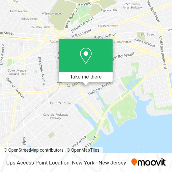 Ups Access Point Location map