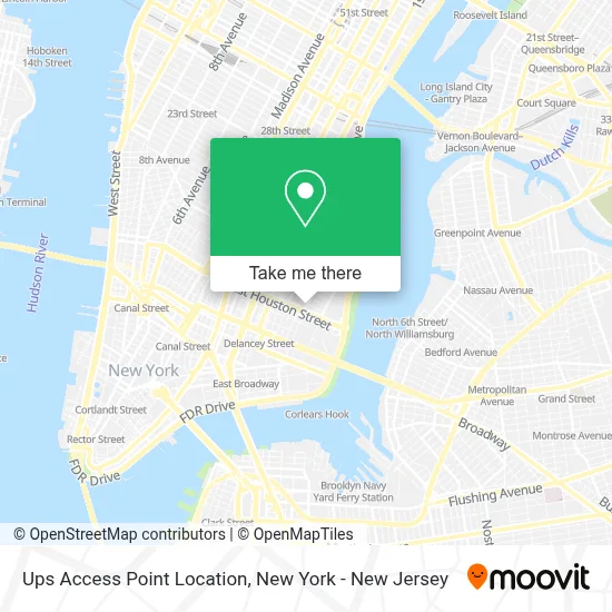 Ups Access Point Location map