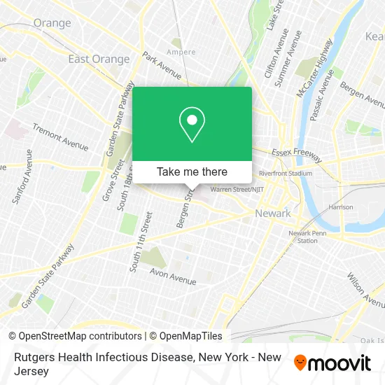 Rutgers Health Infectious Disease map