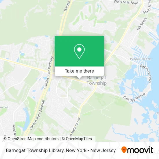 Barnegat Township Library map