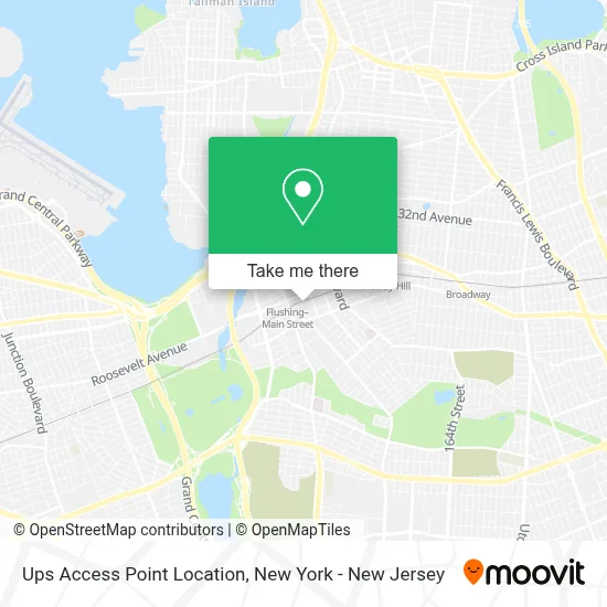 Ups Access Point Location map
