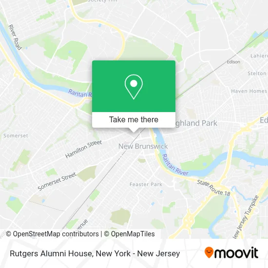 Rutgers Alumni House map