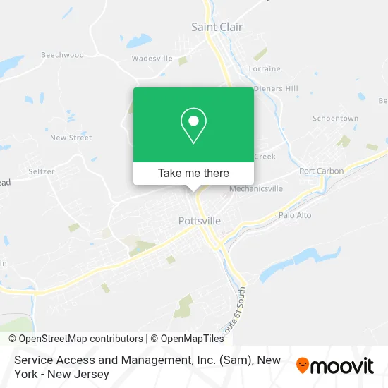 Service Access and Management, Inc. (Sam) map