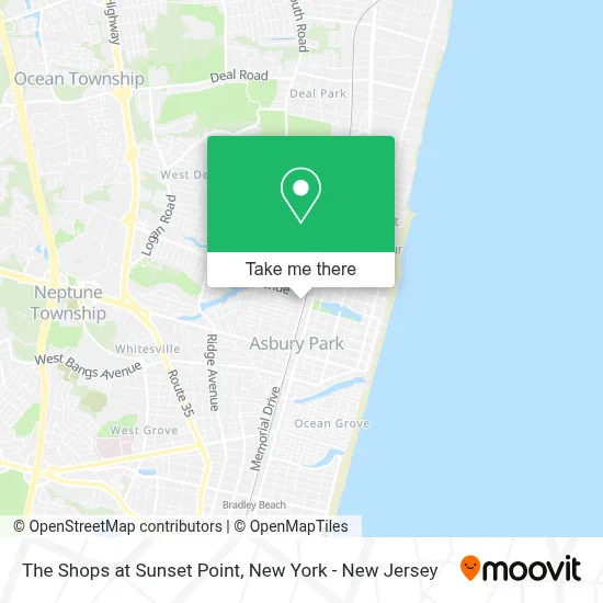 The Shops at Sunset Point map