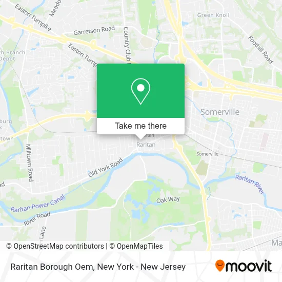 Raritan Borough Oem map