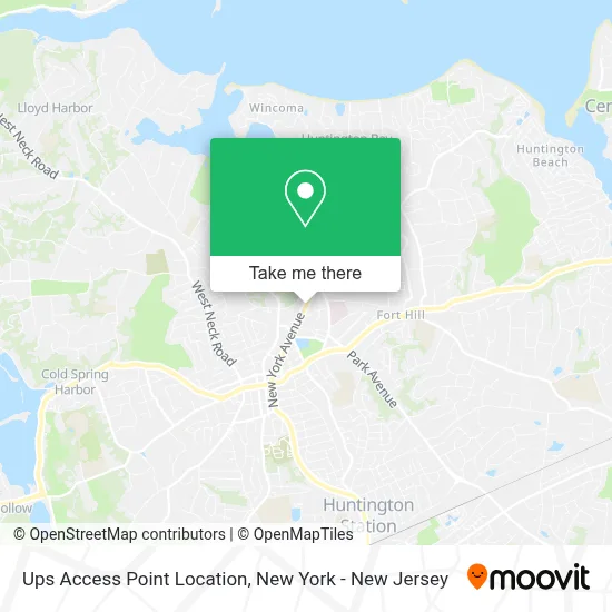 Ups Access Point Location map