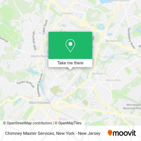 Chimney Master Services map