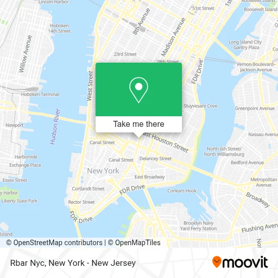 Rbar Nyc map