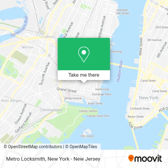 Metro Locksmith map