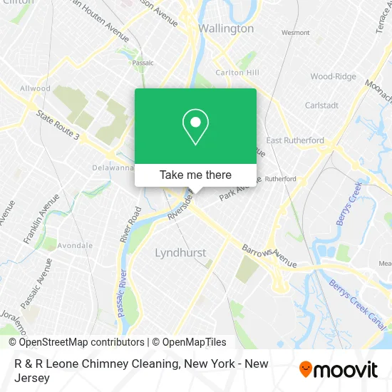 R & R Leone Chimney Cleaning map