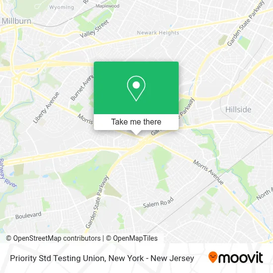 Priority Std Testing Union map
