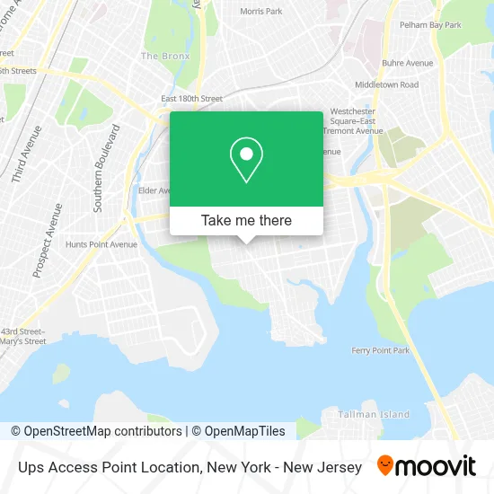 Ups Access Point Location map