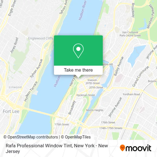Rafa Professional Window Tint map
