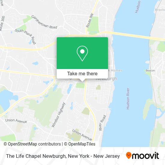 The Life Chapel Newburgh map
