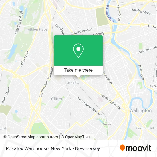 Rokatex Warehouse map